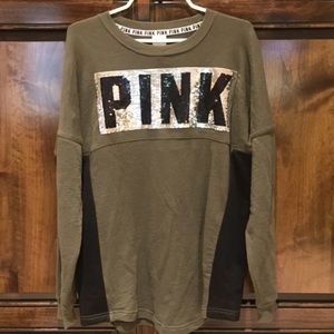 NWT VS PINK Sparkle Crewneck